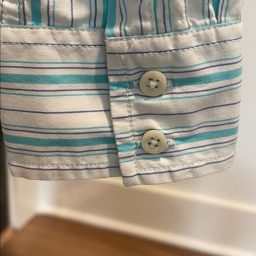 Tommy Hilfiger Preppy Striped Cotton Button Down Shirt Size L - Picture 5 of 7